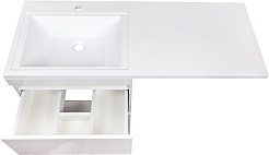 Style Line Тумба для умывальника Даллас 120 Люкс, белая PLUS эмаль – фотография-5